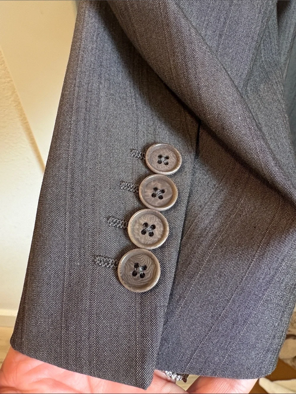 Calvin Klein made in Jordan Gray Pinstripe Sport Coat Blazer